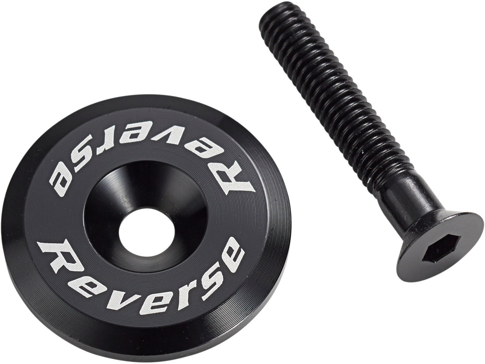 Reverse Ahead Cap With Screw Black