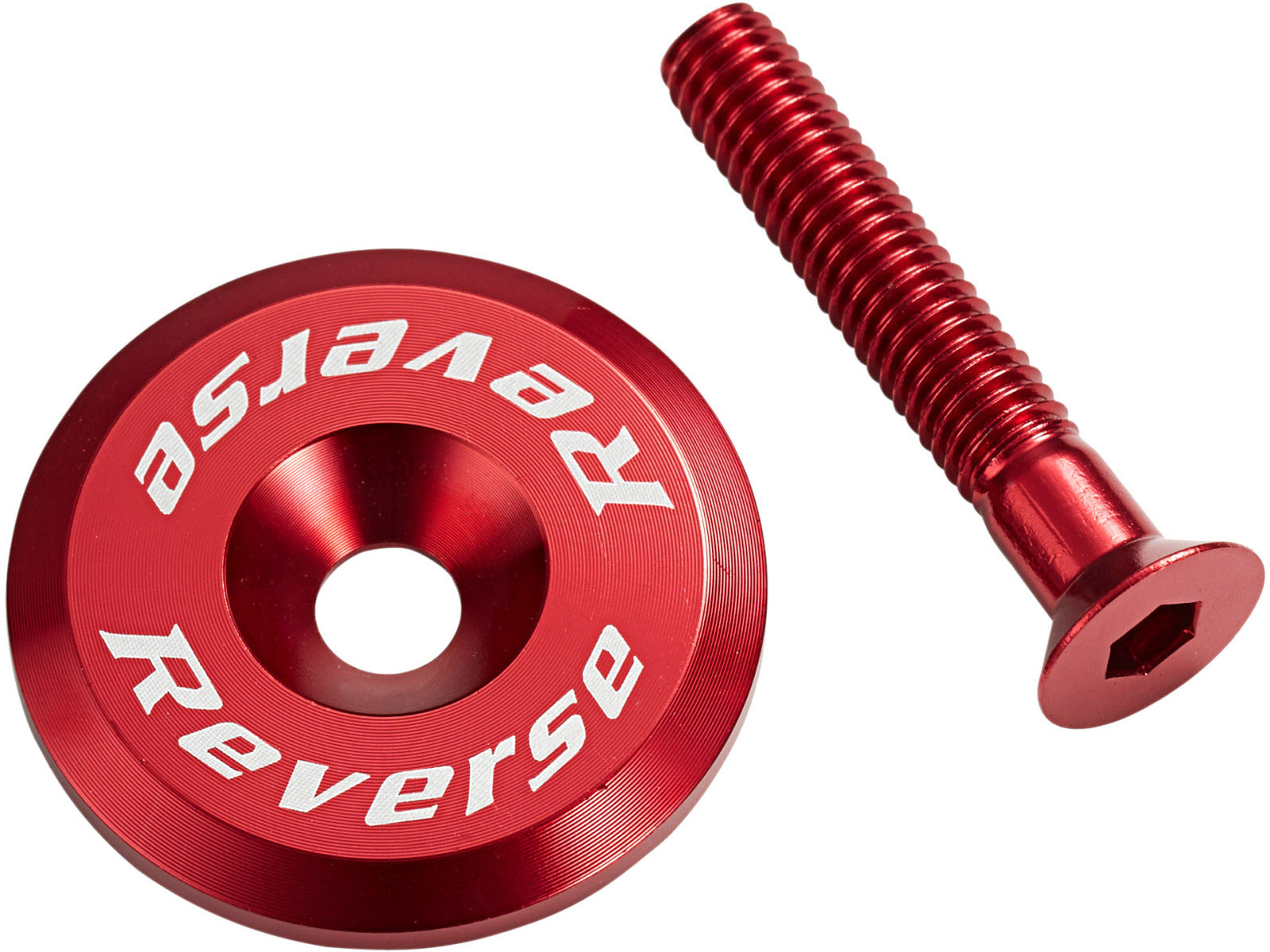 Reverse Ahead Cap With Screw Red