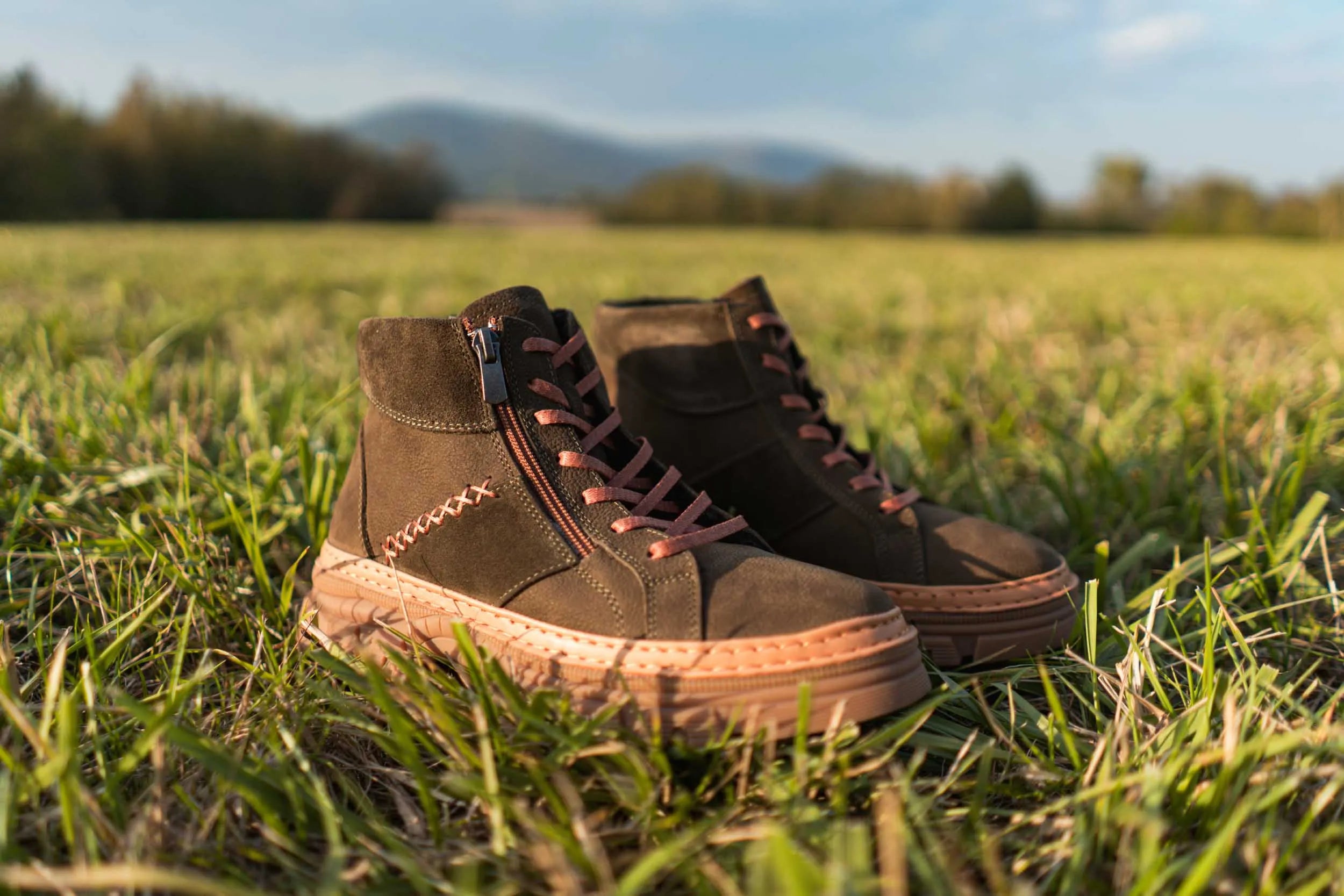 Damen-Winterstiefel aus Leder Nell 207 Khaki Khaki 38