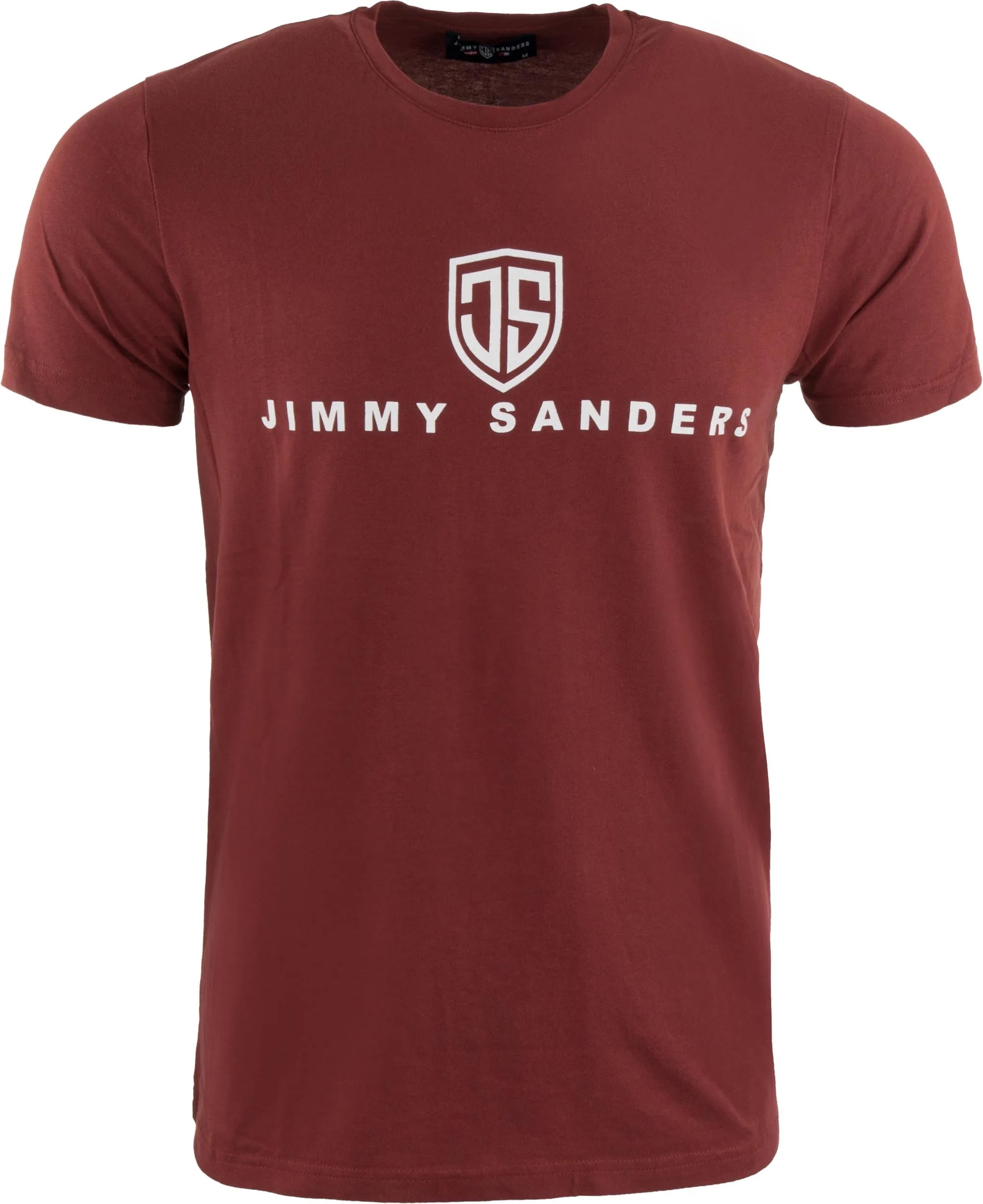 T-shirt męski Jimmy Sanders Vadingo Bordeaux w kolorze bordowym