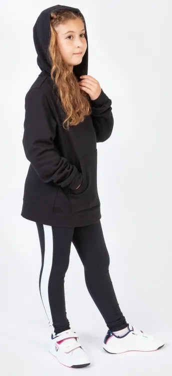 Moletom feminino joma montana com capuz preto xs