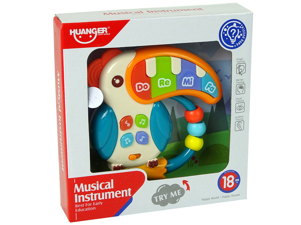 Musical Pianino Parrot Sounds Lights Beads