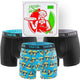 Tastiq Pizza 3-опаковки Giftbox Boxers Black