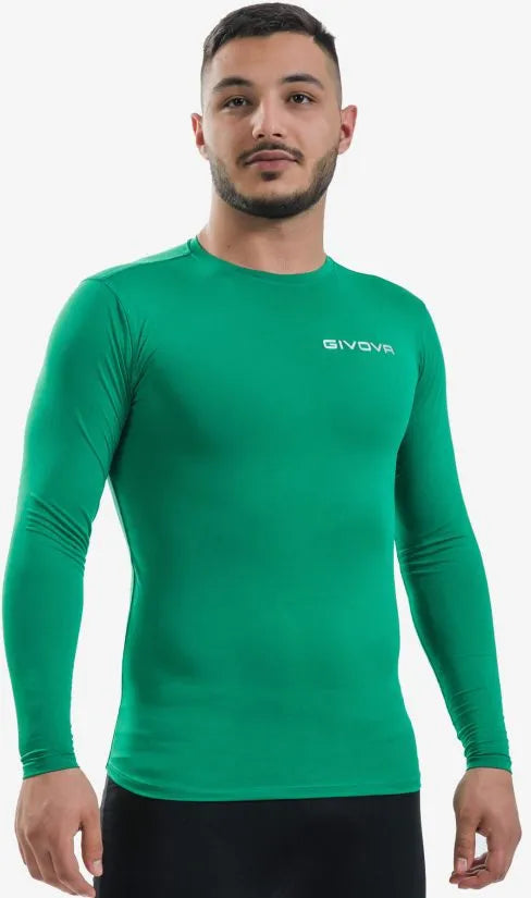 Camiseta funcional givova corpus 3 maglia intima elastica verde s