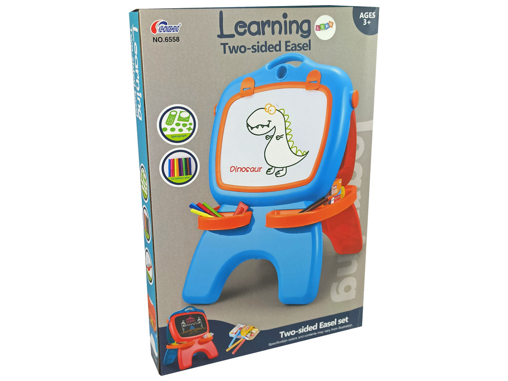 Double-sided Magnetic Chalkboard Blue And Red Templates