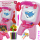 Double-sided Board Chalk Pens Stand Projector Pictures Pink