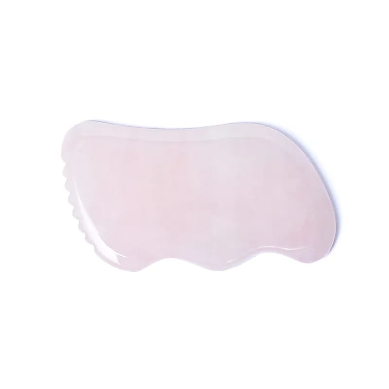 Rose Grianchloch Gua Sha Massage Cloch Tonn --leagtha As 2 ríomhaire - 84g; 9cm