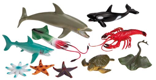 Beco Ocean Animals | Set Of 12 | Assorted Colors