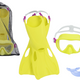 Diving Kit Yellow Mask Fins Tube Bestway 25039