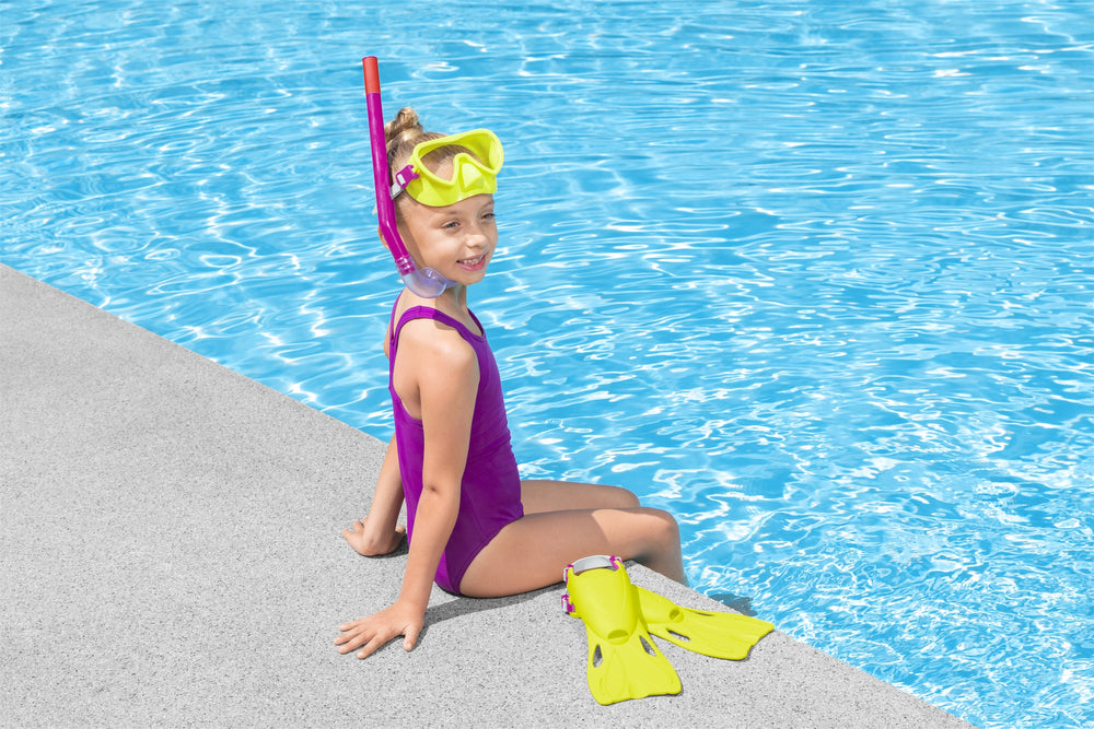 Diving Kit Yellow Mask Fins Tube Bestway 25039