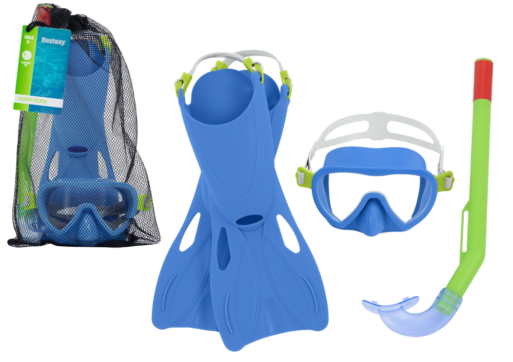 Diving Kit Blue Mask Fins Tube Bestway 25039