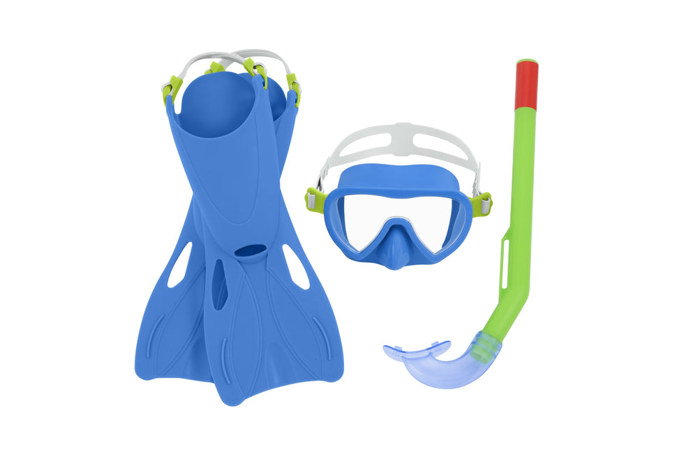 Diving Kit Blue Mask Fins Tube Bestway 25039