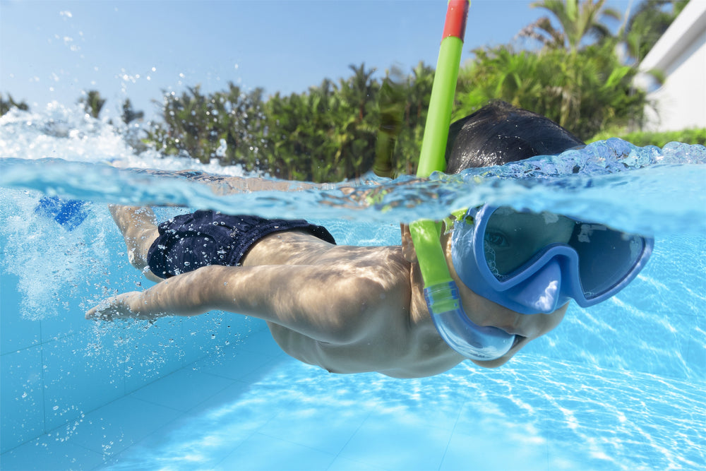 Diving Kit Blue Mask Fins Tube Bestway 25039