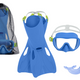 Diving Kit Blue Mask Fins Tube Bestway 25039