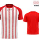 Спортна тениска Givova Rugby Red-white Red