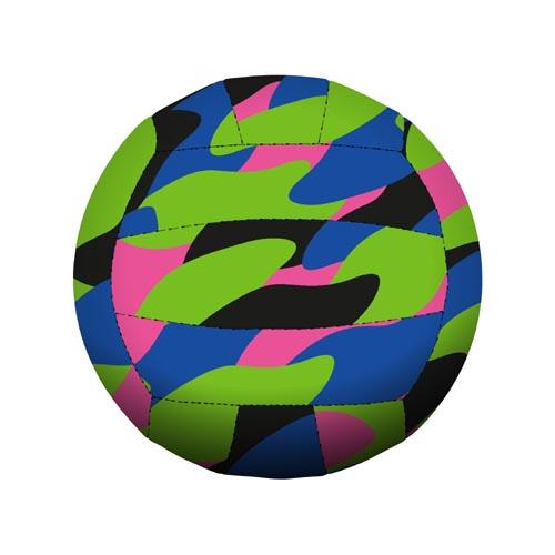 Beco -sealife® Neoprene Beach Ball | Black/pink/blue/green | Approx. Ø 21 Cm