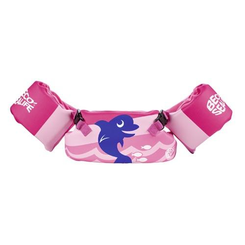 Beco-sealife® Schwimmset | Armbänder und Schwimmgürtel | Rosa | 15-30 kg
