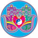 Sunseal Decal Healing Hands Mandala --комплект от 2 бр. - 14 см