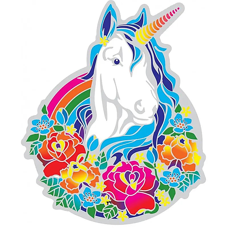 Suncatcher Decal Magic Unicorn -- sada 2 ks - 14 cm
