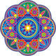Sunseal Decal Sunburst Mandala --комплект от 2 бр. - 13,5 см