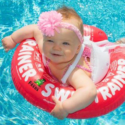 Freds Swim Academy Trenér plavání Freds Classic | Červená | Pro děti 6-18 kg