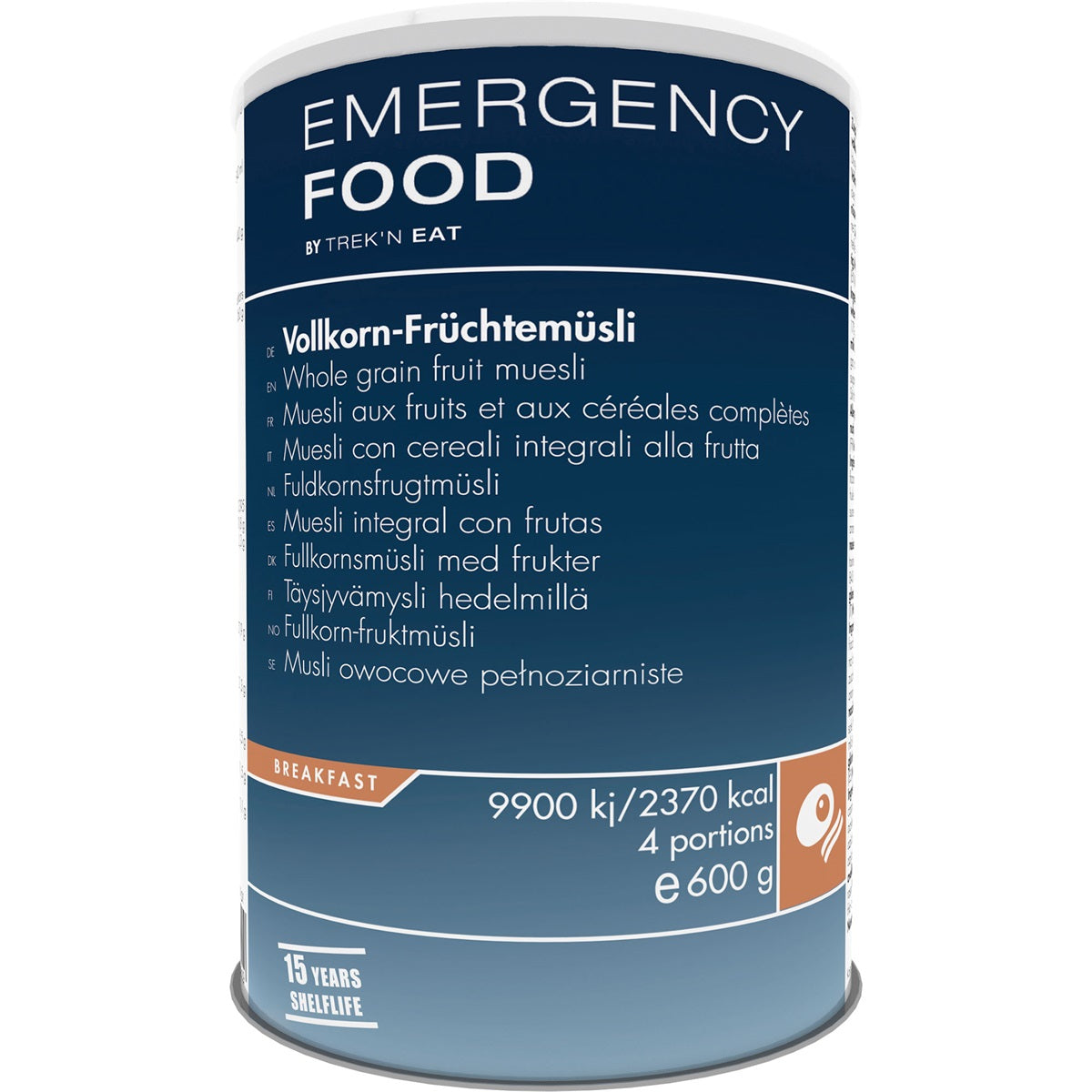 Trek'n Eat Emergency Food Whole Grain Fruit Muesli