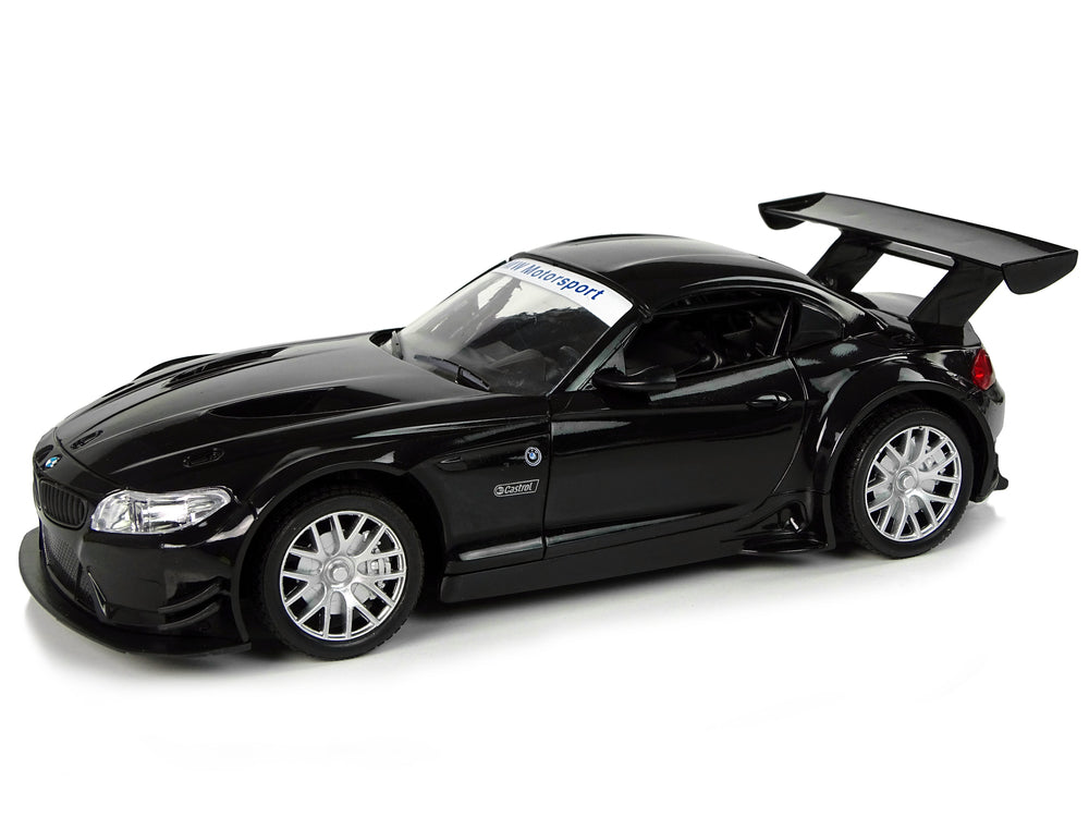 Sports Car R/c 1:18 Bmw Z4 Gt3 Black 2.4 G Lights
