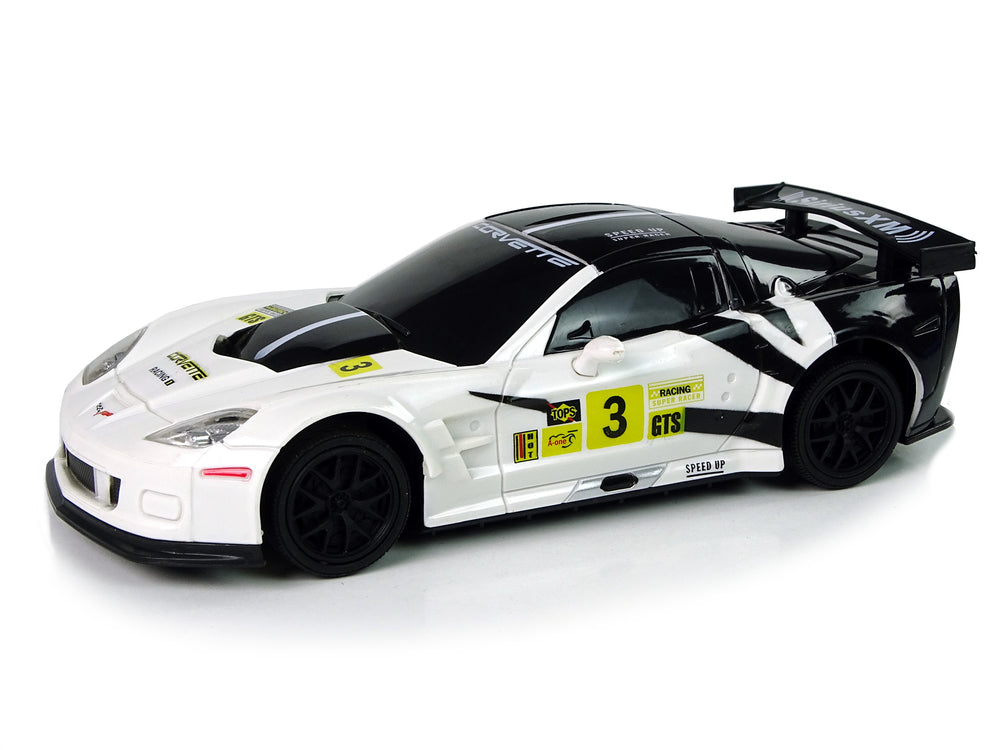 Спортна кола R/c 1:24 Corvette C6.r Бели 2.4 G Светлини