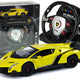 Remote Controlled Lamborghini Veneno Yellow 2.4 G Pilot Steering Wheel Sound Lights