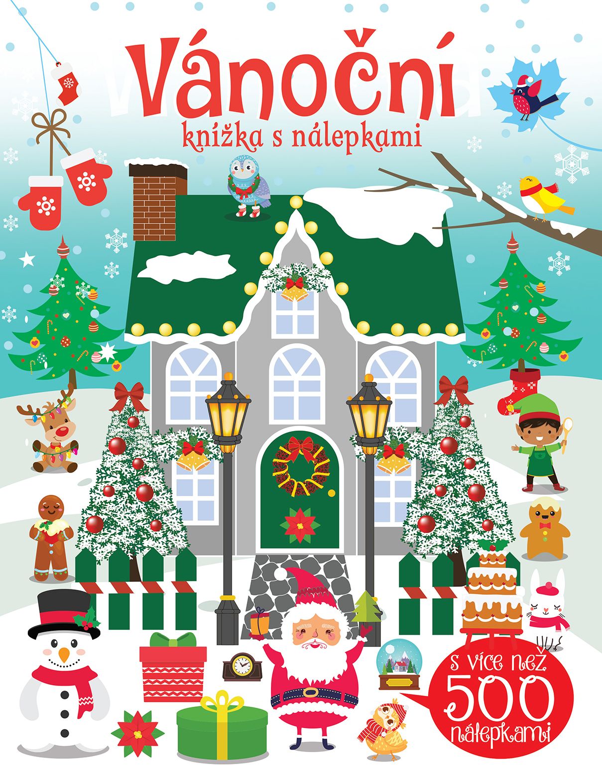 Kerststickerboek