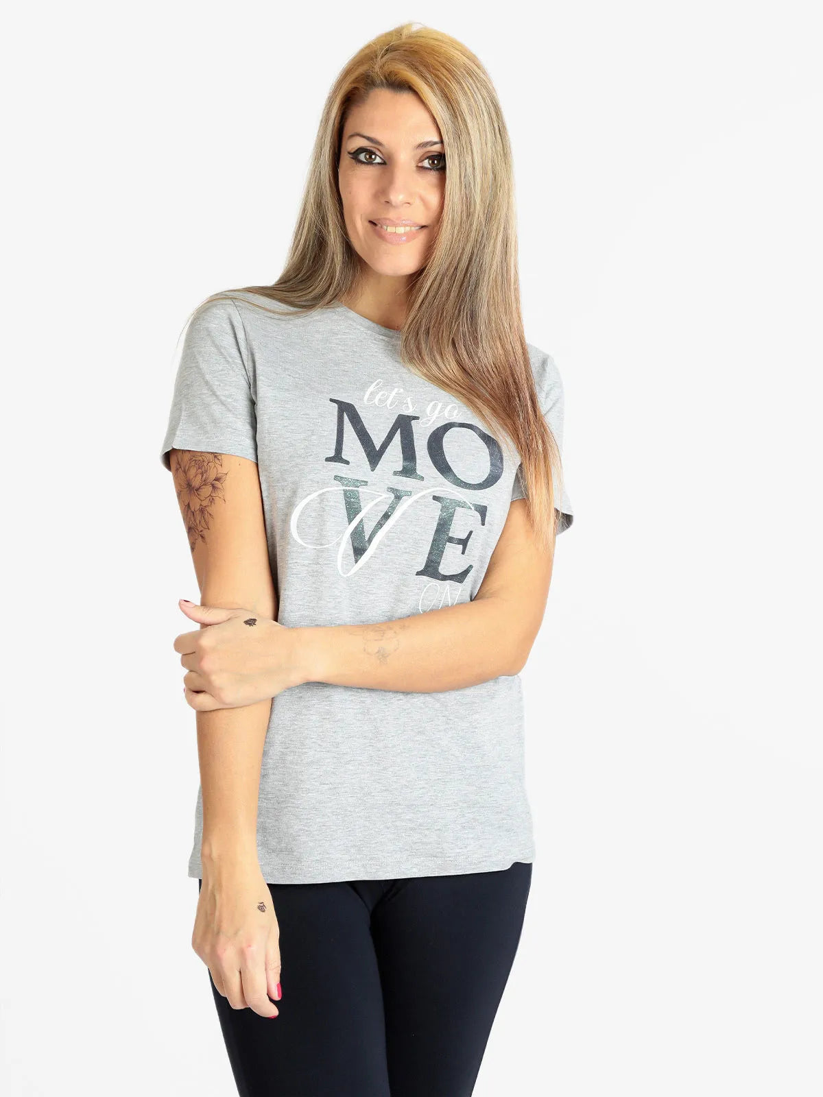 Damen-T-Shirt Athl. Dpt Talia Melange Grey