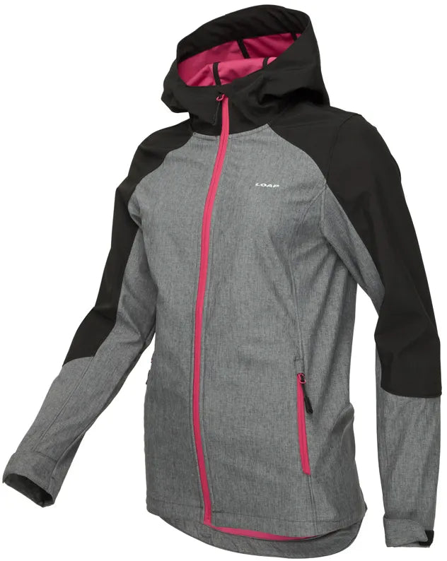 Chaqueta softshell de mujer loap ladana gry-blk gris xl