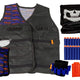 Commando Outfit Policeman Costume Cartridges Glasses Scarf Vest