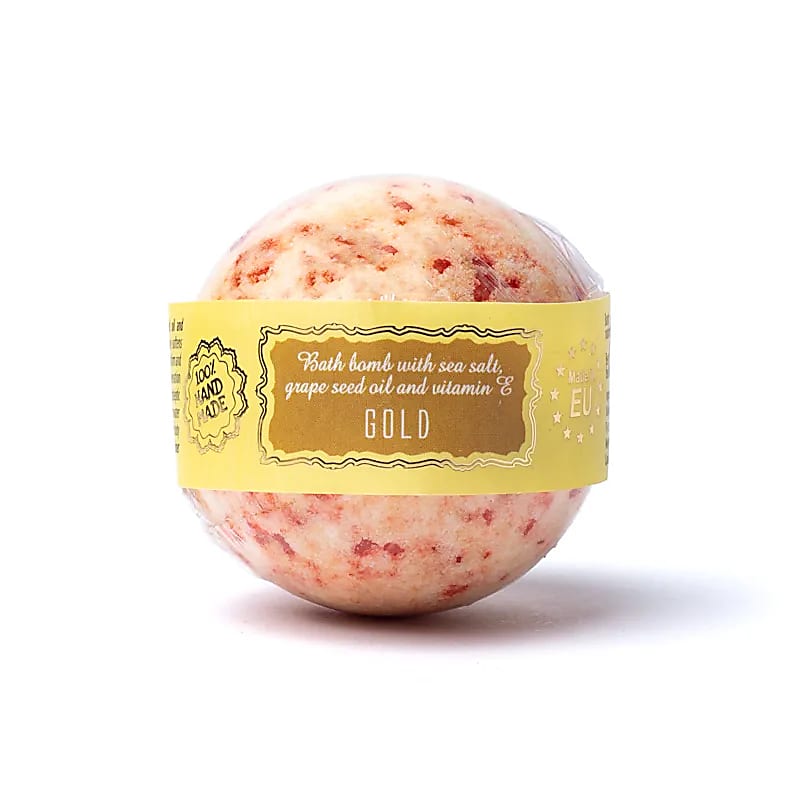 Bath Bomb Gold -- sada 3 ks - 145 g