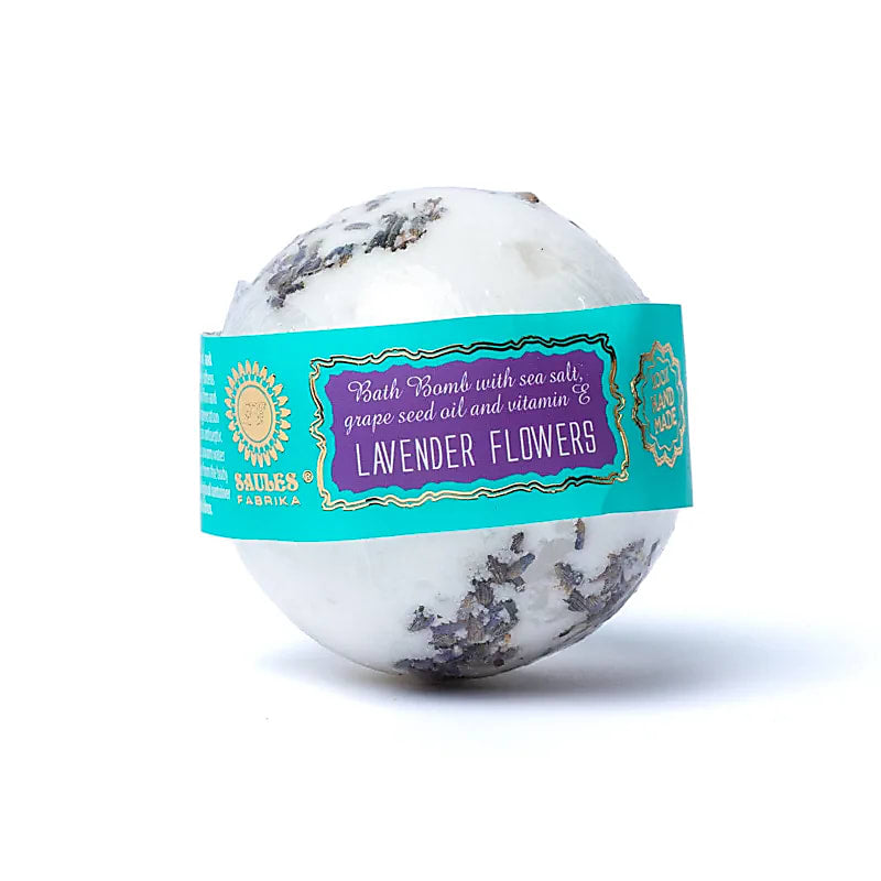 Bomba de banho flores de lavanda - conjunto de 3 unidades - 145g