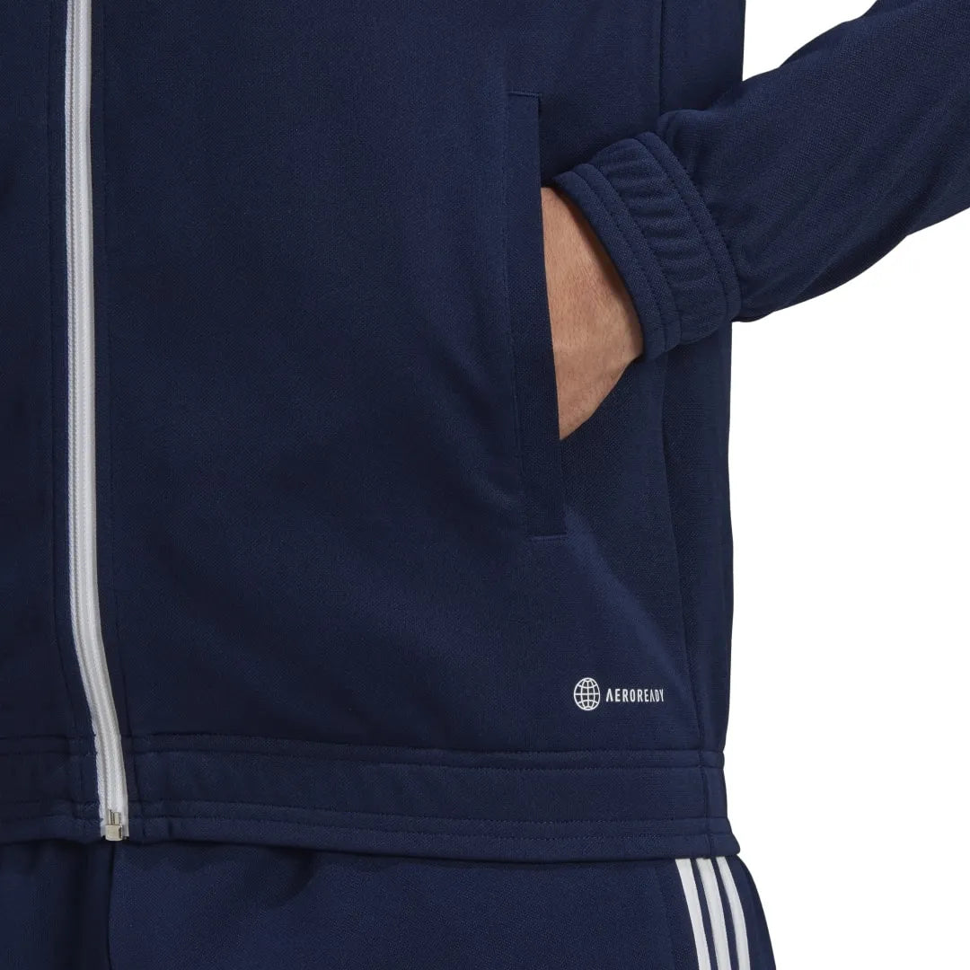 Heren sportjack Adidas Entrada 22 marineblauw