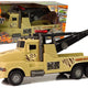 Auto Tow Truck Roadside Assistance 1:10 Rope Brown