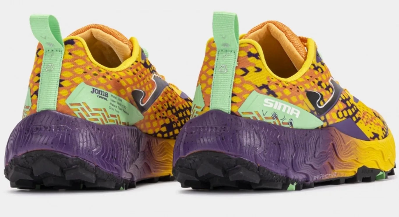 Tênis de corrida feminino joma sima lady laranja-roxo amarelo 41