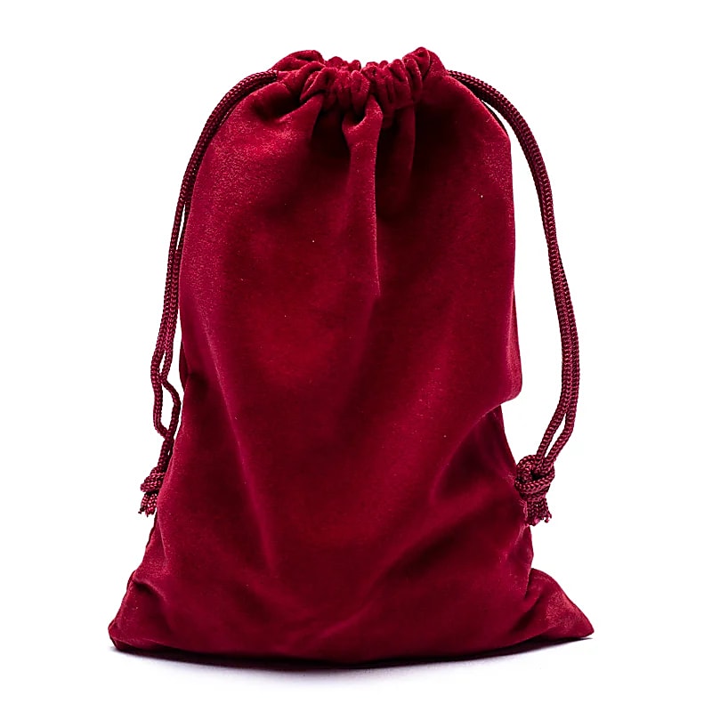 Zamatová darčeková taška Bordeaux M - 13x18cm Balenie 10 ks