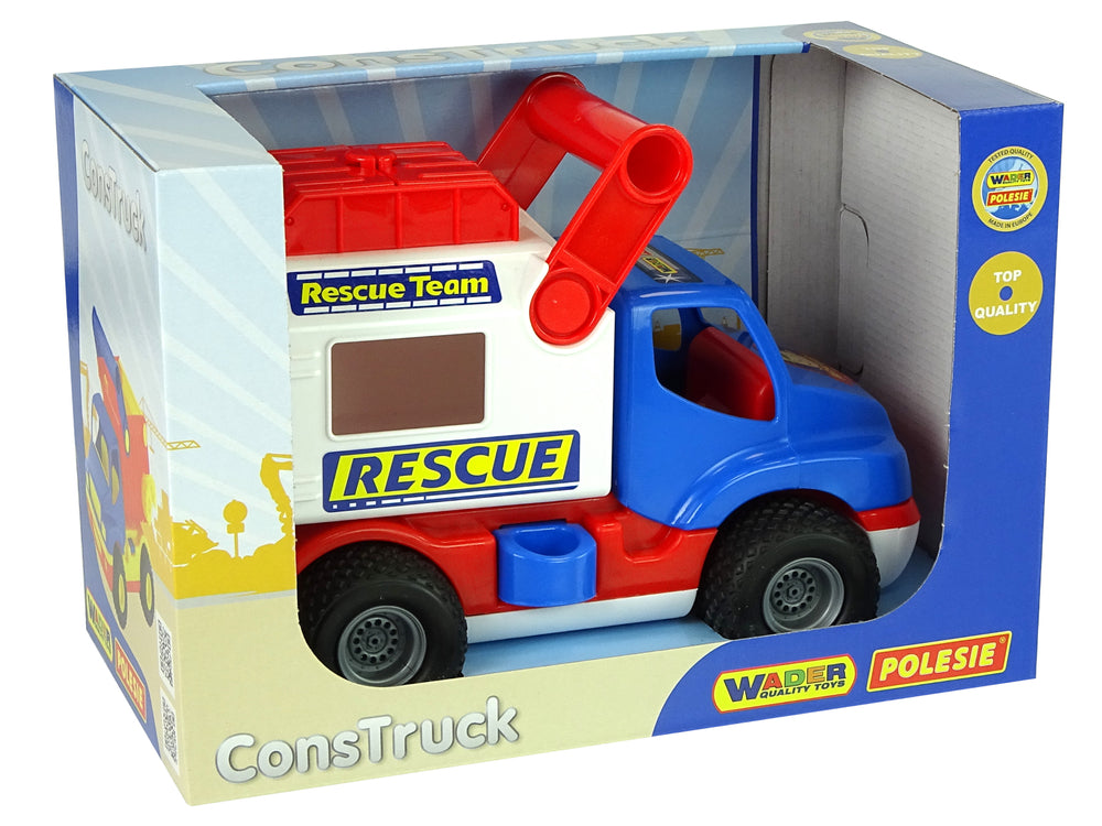 Blauw-witte Polesie Construck-reddingswagen 41937