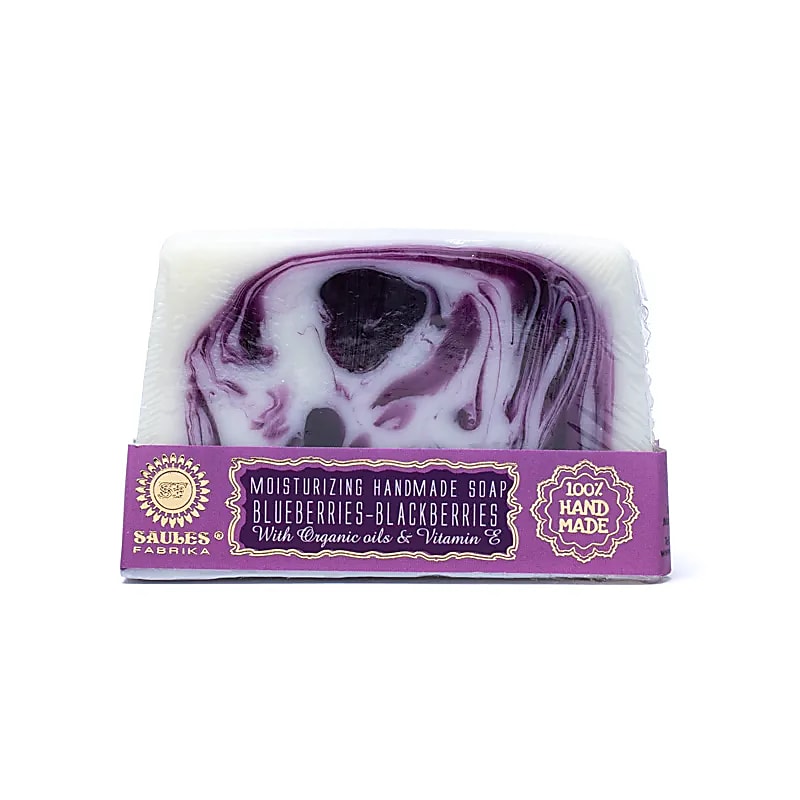 Naturalne mydło wyrabiane ręcznie Jagody Jeżyny - 80g Zestaw 4 szt