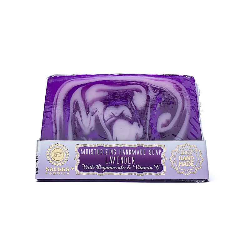 Natuurlijke handgemaakte zeep lavendel - set van 4 stuks - 80 g