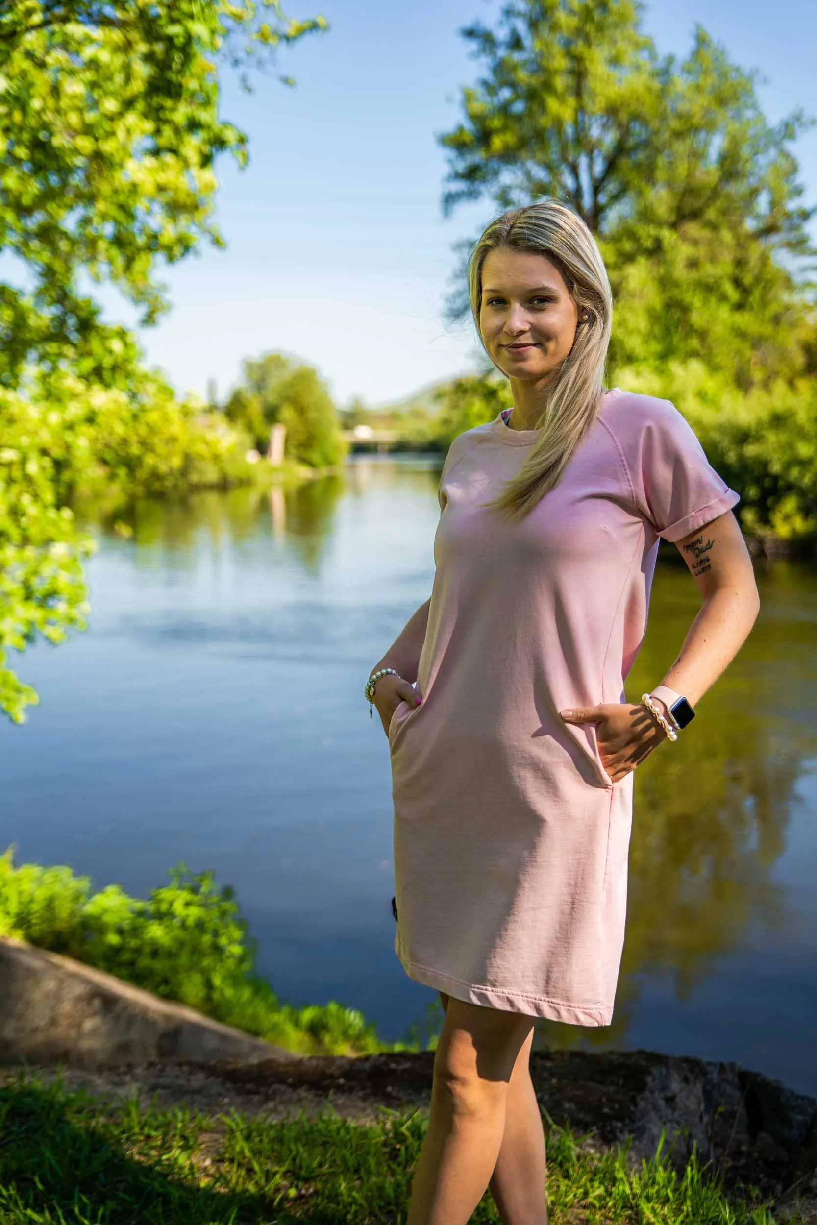 Dámské šaty Loap Denda Pnk Pink