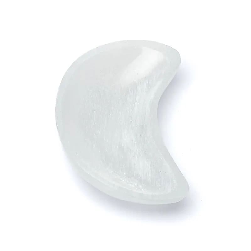Bol în formă de lună de selenit -- ±11x5x25cm - ±11x5x2,5cm