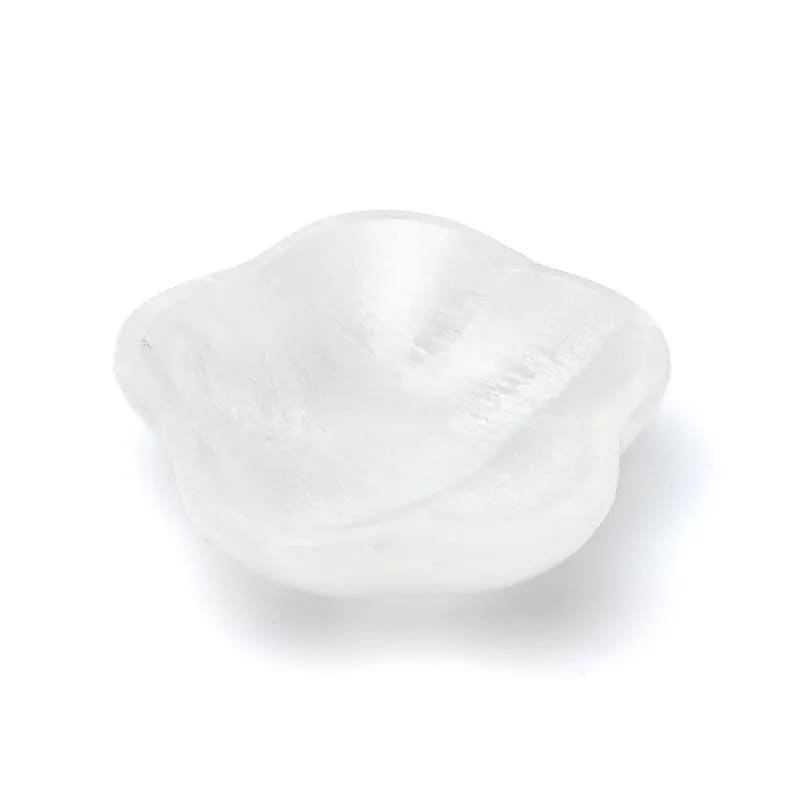 Selenit Blomskål - ±10x3cm