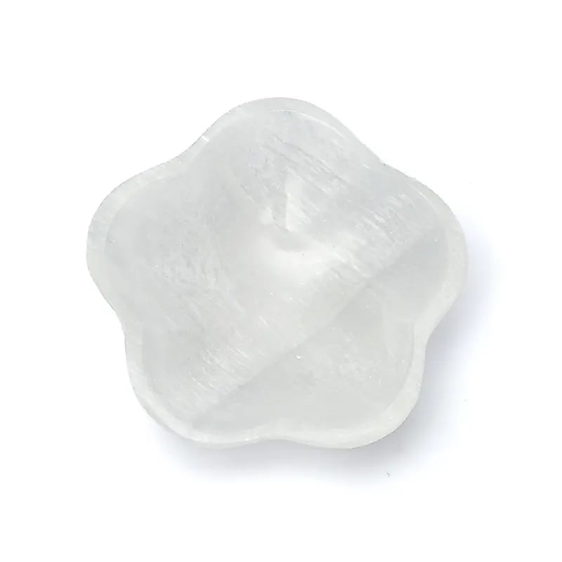 Selenit Blomskål - ±10x3cm