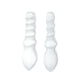Selenite Spiral Athame --package Of 2 Pcs - ±15x4x2cm 130-150g