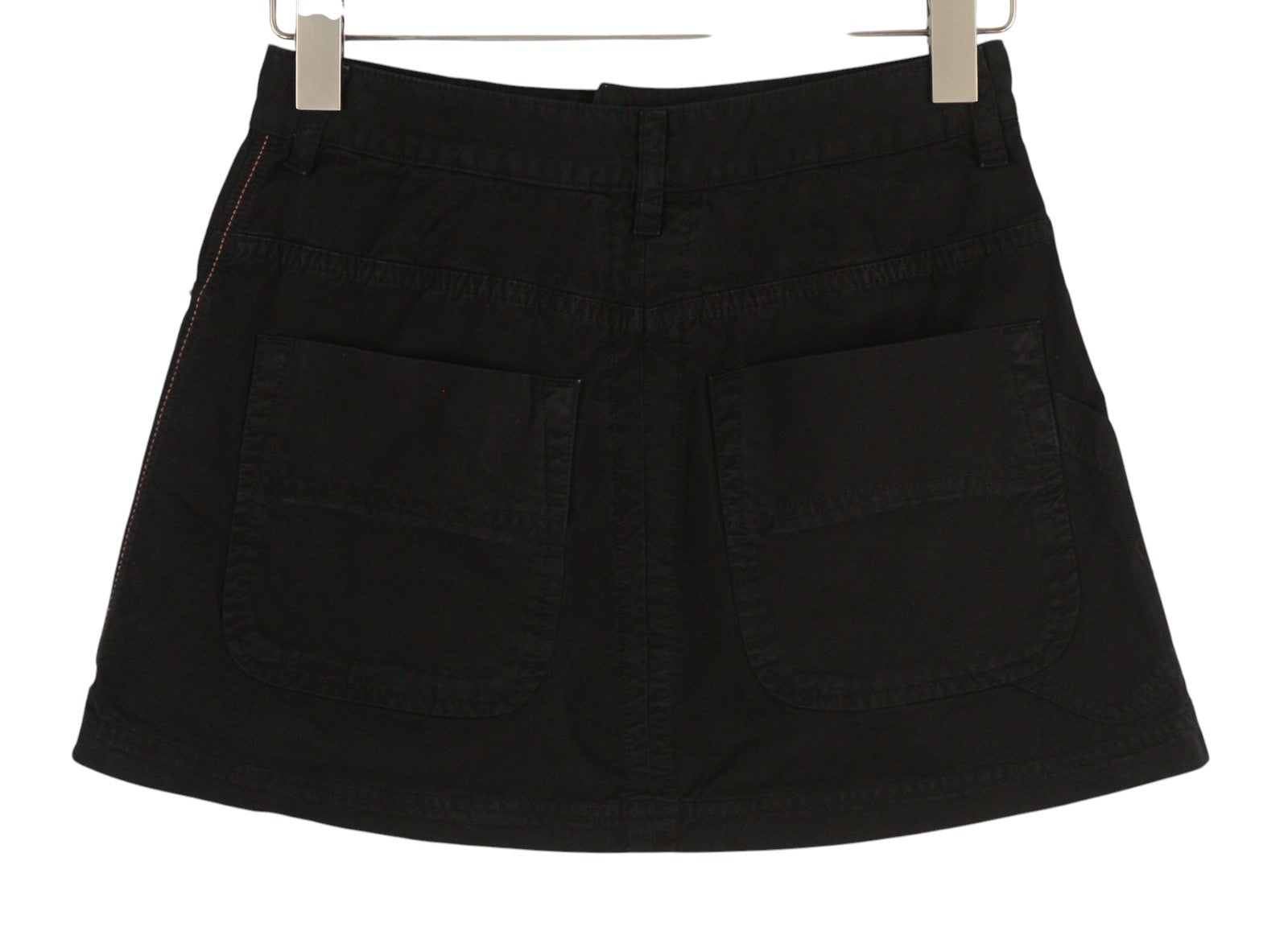 Diesel O-béžová dámska sukňa čierna bavlnené vrecko na gombíky Mini