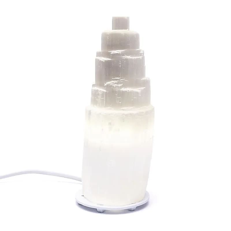 Lampada Iceberg di selenite - ±20x8cm