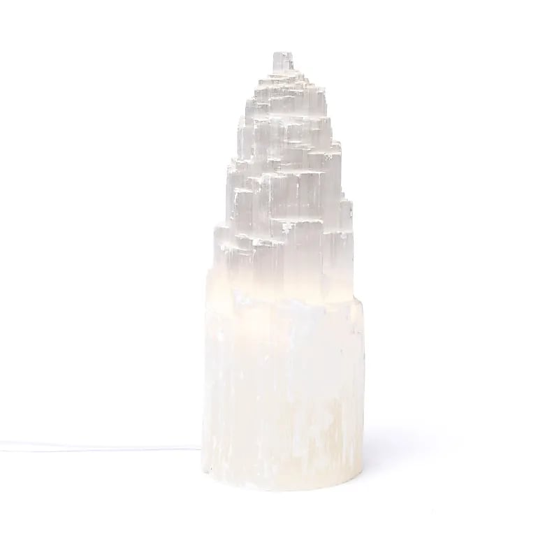 Lampe Iceberg en Sélénite - ±25x9cm